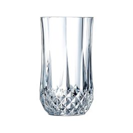 Cristal d'Arques Vaso Alto Longchamp Cristalín de Vidrio 36 cL, Set 6 Unidades, Transparente, Apto Lavavajillas, Fabricado en Francia Precio: 25.4999998. SKU: S2705138