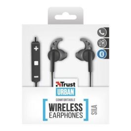 Auriculares Inalámbricos Deportivos Trust Urban Cantus/ Con Micrófono/ Jack 3.5/ Negro