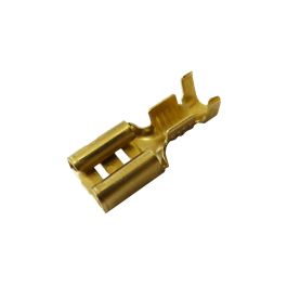 Terminal faston 2,8 mm hembra, bolsa 100 unid, acero dorado