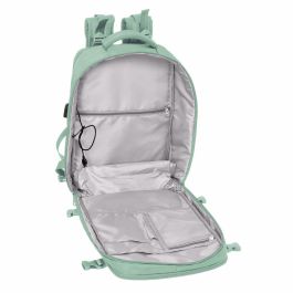 Safta Mochila Viaje Cabina Portátil 15,6'' Verde Pastel 440x290x190 mm