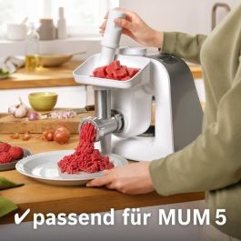 Bosch MUZ5FW1 Picadora de carne para Robot de cocina MUM5, Accesorio con disco de acero inoxidable 4.5mm Bosch MUZ5FW1 Picadora de carne para Robot de cocina MUM5, Accesorio con disco de acero inoxidable 4.5mm