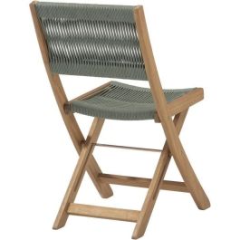 Conjunto de bistró plegable de madera de acacia FSC con tejido de cuerda verde oliva - 2 personas - MAKENA Conjunto de bistró plegable de madera de acacia FSC con tejido de cuerda verde oliva - 2 personas - MAKENA