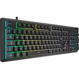 Teclado gaming de membrana con cable - CORSAIR - K55 CORE RGB - Retroiluminación RGB de 10 zonas - Gris - Silencioso y responsivo