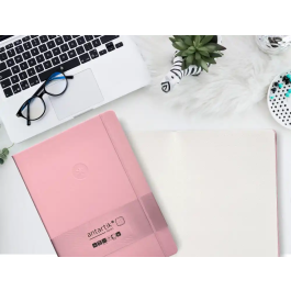 Antartik Cuaderno A4 Tapa Dura Hojas Puntos Rosa Pastel 100 Hojas 80gr Fsc Colección Antartik Notes