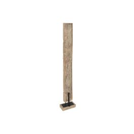 DKD Home Decor Escultura de Madera Tallada Natural Negro 10 x 129 x 15 cm Pieza Única