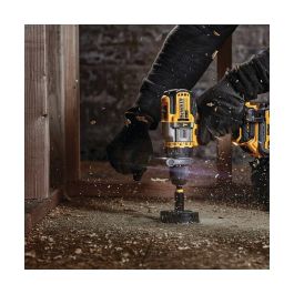 DeWALT DCD999NT-XJ Taladro de Pistola con Percusión 18V, 2250 RPM, Máx. 55mm Madera/13mm Piedra, Par 126Nm, Incluye Funda y Empuñadura Adicional, Negro/Plata/Amarillo