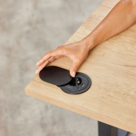 Fellowes 100137177 Toma Enchufe Empotrable 1 Toma Corriente 1 USB-C 1 USB Negro