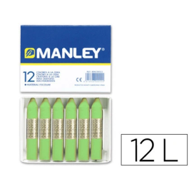 Manley Estuche De 12 Ceras 60 mm 22 Verde Amarillento Precio: 2.50000036. SKU: B1BQKR2ZZM
