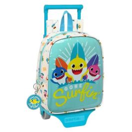 Mochila Escolar con Ruedas Baby Shark Surfing Azul Blanco 22 x 27 x 10 cm Precio: 21.49999995. SKU: B1JRWPJPHJ