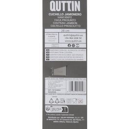 Quttin Cuchillo Jamonero Sybarite 28 cm con Alb redonda (16 Unidades)