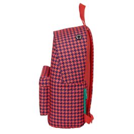 Mochila para Portátil Nait Nait Pata de gallo coral Coral 31 x 41 x 16 cm