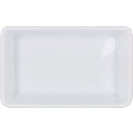Cubeta Blanca 37x23x7 cm / 3.6L Bob - Dem (24 Unidades) Cubeta Blanca 37x23x7 cm / 3.6L Bob - Dem (24 Unidades)
