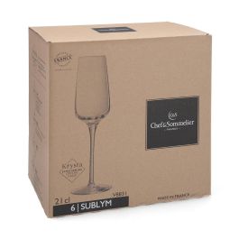 Caja 6 Copas Flauta Krysta Sublym Eco Chef & Sommelier 21 cL