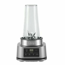 Ninja CB100EU Batidora de Vaso Foodi Standmixer 0.7L con Función de Impulso y Picahielos 1100W Negro/Acero Inoxidable