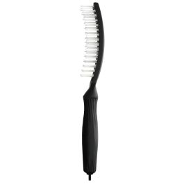 Olivia Garden FINGERBRUSH Cepillo para el Pelo Curvado Ventilado Desenredante y Secado Rápido con Cerdas de Nylon Negro Pequeño 1 u Olivia Garden FINGERBRUSH Cepillo para el Pelo Curvado Ventilado Desenredante y Secado Rápido con Cerdas de Nylon Negro Pequeño 1 u