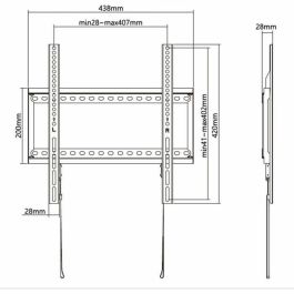 Stell SHO 5200 Soporte de TV Fijo SLIM de Acero
