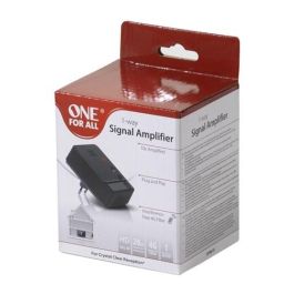 One For All SV9610 Amplificador de Señal 20 dB 1 Entrada / 1 Salida para TV y Radio, Filtro 4G LTE