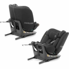 BABYAUTO BAB8435593704172 Silla de coche Across I-Size Isofix Giratoria Reclinable Grupo 0/1/2/3 (40-150 cm) con Reductor Negro