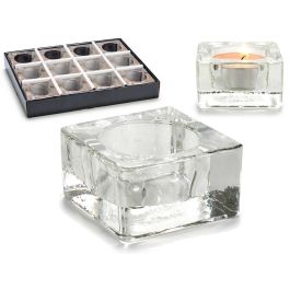 Portavelas de Cristal Cuadrado Giftdecor 6x3x6 cm, Transparente (48 Unidades) Precio: 45.78999975. SKU: B1GVRJ7TWG