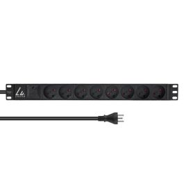 Lanview Regleta de Corriente para Rack 19'' 13A, 8 Tomas Tipo K Danesas con Toma de Tierra, Cable 2m, Montaje 1U Precio: 39.58999968. SKU: B1GS7SWR2L