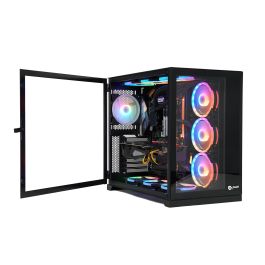 TALIUS CAJA PC GAMING ZEUS BLACK. VENTANA CRISTAL TEMPLADO FRONTAL Y PUERTA LATERAL. ESTRUCTURA MODULAR DOBLE CAMARA. USB 3.0 (NO INCLUYE VENTILADORES) Precio: 113.78999962. SKU: B1AF7G7P7D