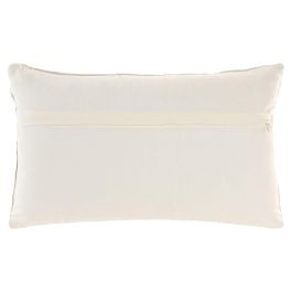 DKD Home Decor India 24 Cojín Crudo Bordado a Mano Algodón 30 x 50 cm (2 Unidades)