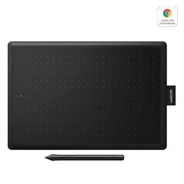 Wacom One by Wacom - Tableta Gráfica Digital Mediana con Lápiz Sin Batería, 2048 Niveles de Presión, USB, para Dibujo y Edición, Negra