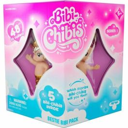 Bandai BAN3701405827793 Minifiguras coleccionables Bibi Chibis - Pack de 5 figuras Chibi, incluye 3 figuras misteriosas
