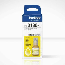 Brother BTD180Y Botella de Tinta Amarilla 5000 Páginas Consumible Original para Impresoras Brother