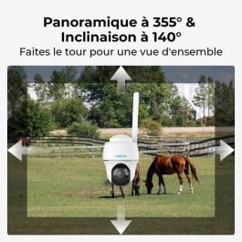 Reolink REO6976930221362 - Cámara de Vigilancia Exterior G430, Alimentada por Panel Solar, Color Blanco