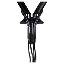 Iiyama Soporte Doble de Monitor con Gasfeder, Para 2 Pantallas de 10"-27" y 5 kg, Montaje Pinza/Atornillado VESA 100x100/75x75 mm, Negro