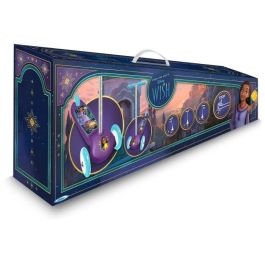 Disney Patinete 3 Ruedas WISH - Regulable Altura, Plataforma Antideslizante, Asas Anti-Pellizcos, Rodamientos ABEC 5, Freno Trasero