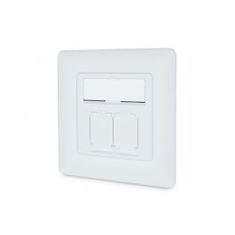 Digitus Caja de red CAT 6A EA blindada, 2x RJ45, color blanco Precio: 29.49999965. SKU: B14VSRJQTN