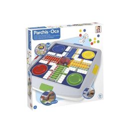 Juego parchis y oca automático 4 jugadores 27x27x4 cm Juego parchis y oca automático 4 jugadores 27x27x4 cm