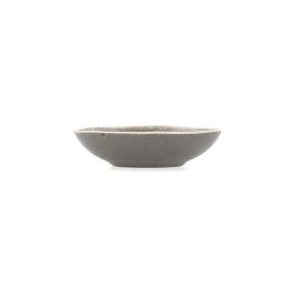 Bidasoa Gio Bol Oval Cerámico Gris 15x12,5x4 cm, 6 Unidades, Relieves Orgánicos y Filo de Color, Apto Lavavajillas y Microondas Precio: 20.89000023. SKU: S2710152