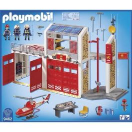 Playmobil Parque De Bomberos 9462 con Helicóptero y Helipuerto para +4 años