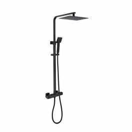 Oceanic Columna de Ducha Mezclador Termostático, Cabezal Rectangular 30x20 cm, Ducha Mano Cuadrada, Acero Inox, Negro Mate Precio: 137.50000044. SKU: B1DWAE5WPK