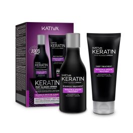 Kativa Keratin Express Post Alisado Brasileño Lote 2 Piezas Champú 250ml + Tratamiento 200ml