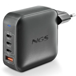 NGS Cargador Portátil BUD165W GaN 165W 3xUSB-C + 1xUSB-A Automático Voltaje 5-21V