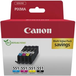 CANON Cartuchos CLI551 CMYK Multi EcoPack 4 colores carton Precio: 50.79000047. SKU: B1B6XX9XJ4