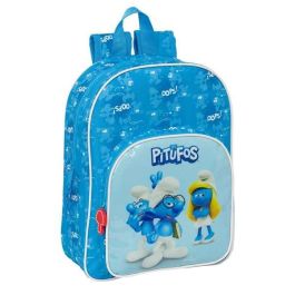 Mochila Escolar Los Pitufos Azul 26 x 34 x 11 cm Mochila Escolar Los Pitufos Azul 26 x 34 x 11 cm