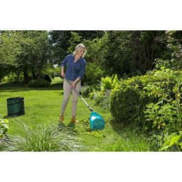 Gardena Rastrillo de Pala Combisystem 3 en 1 - Herramienta Multifuncional para Jardinería, de Plástico Resistente, Negro y Azul