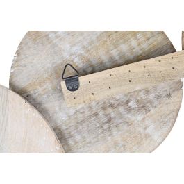 DKD Home Decor Decoracion Pared Indio Blanco Marron Mango 100 x 3 x 62 cm