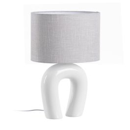 Lámpara Mesa Blanco Cerámica Iluminación 35 X 20 X 50 cm