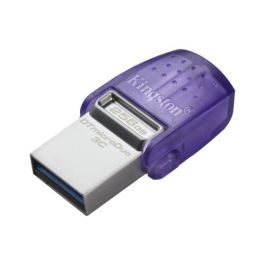 Kingston Technology DataTraveler microDuo 3C unidad flash USB 256 GB USB Type-A / USB Type-C 3.2 Gen 1 (3.1 Gen 1) Acero inoxidable, Púrpura