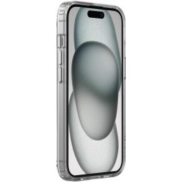 Belkin MSA019BTCL Funda protectora magnética transparente para iPhone 15, compatible con MagSafe, resistente a la luz UV y con bordes elevados