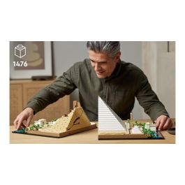 LEGO 21058 Architecture La Gran Pirámide de Giza, modelo de hobby creativo para construir, monumento mundial y decoración