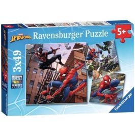 Ravensburger Puzzle Spiderman 3x49, 3 Puzzle de 49 Piezas, para Niños 5+ Años