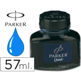 Parker Tinta para Estilográfica Azul Permanente, Bote 57 ml