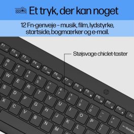 HP Teclado y Ratón Inalámbricos Ergonómicos HP 330 con Teclado Numérico - Diseño Preciso y Cómodo